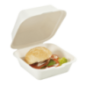 Boîte burger pulpe de canne 150x150x42 mm