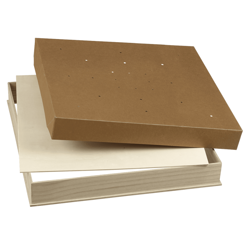 Boîte Modulo bois 360x360 mm