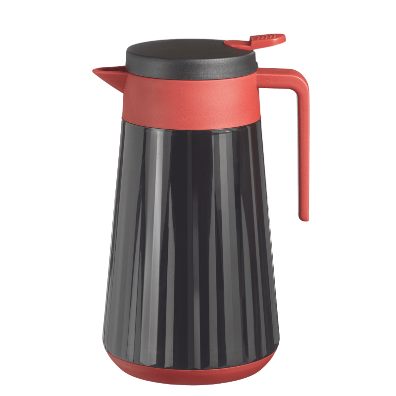 Bouteille isotherme noir bordeaux avec verseur 1000 ml