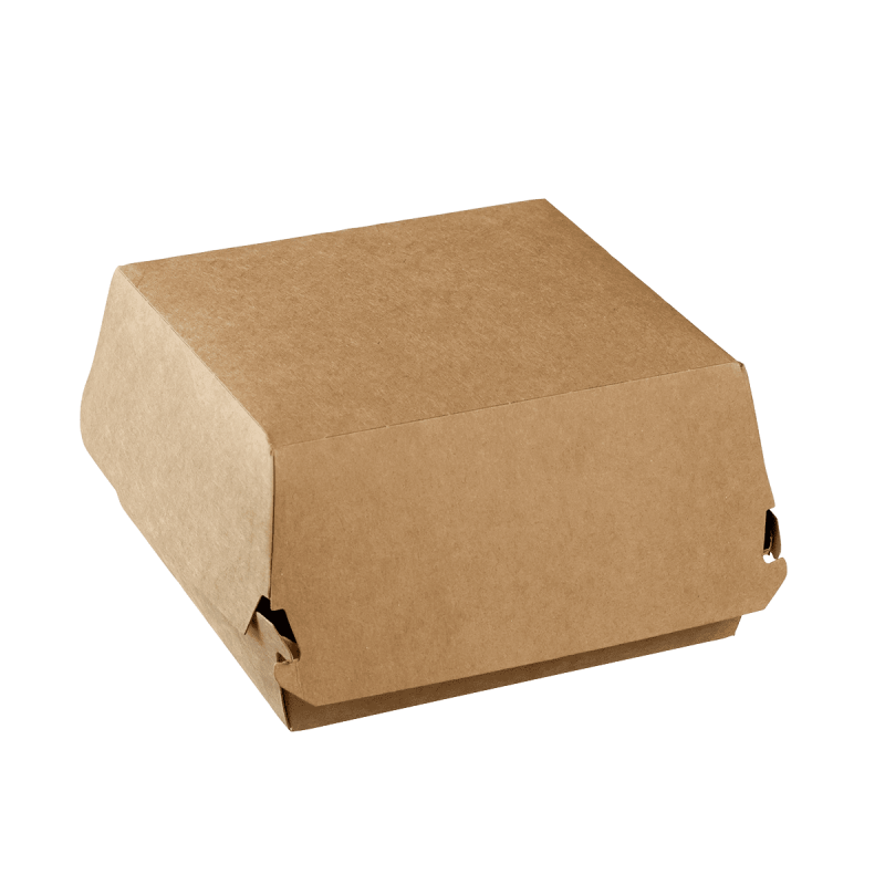 Burger box moyen Kraft 140x140x70 mm