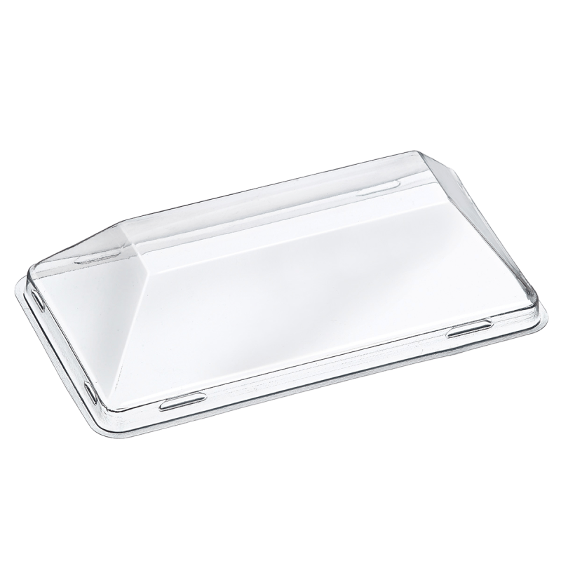 Couvercle RPET pour assiette Fluid' 130x65x10 mm