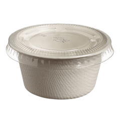 Couvercle RPET pour pot à sauce VO57005 et verrine GV10150