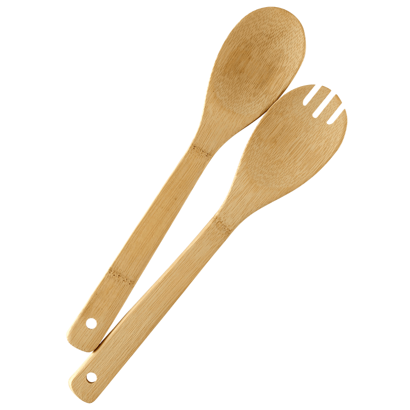 Couverts de service en bambou