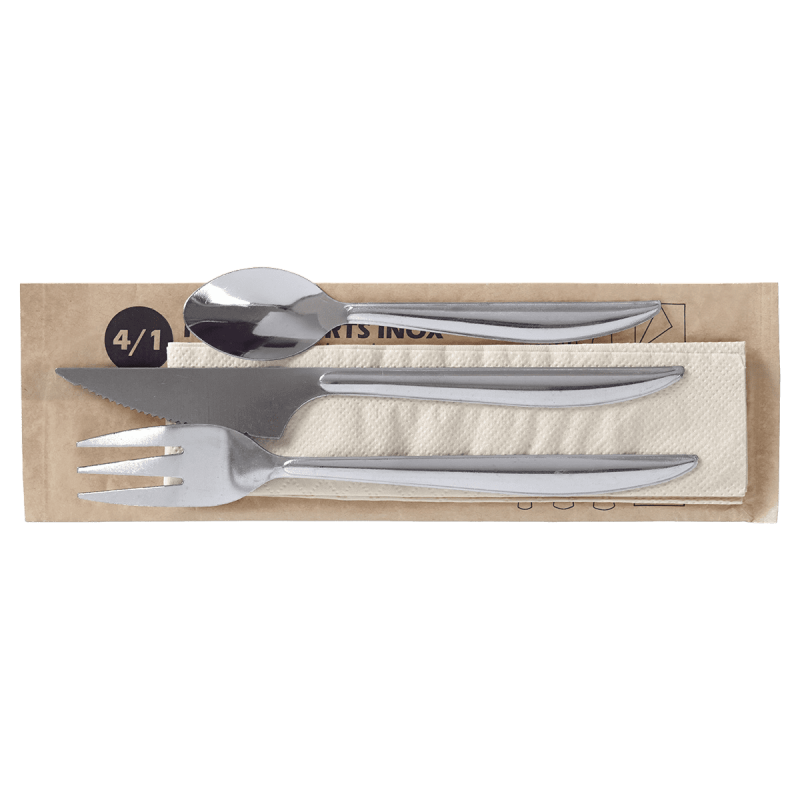 Kit couverts 4/1 inox leger