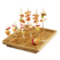 Planche pour 25 brochettes bambou 250x200 mm