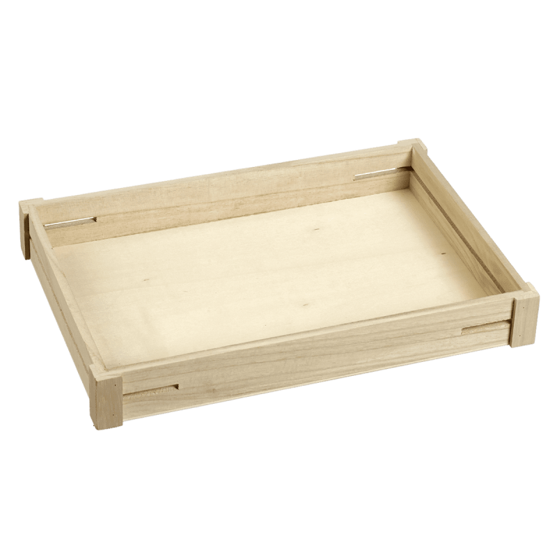 Plateau bois 346x237x46 mm