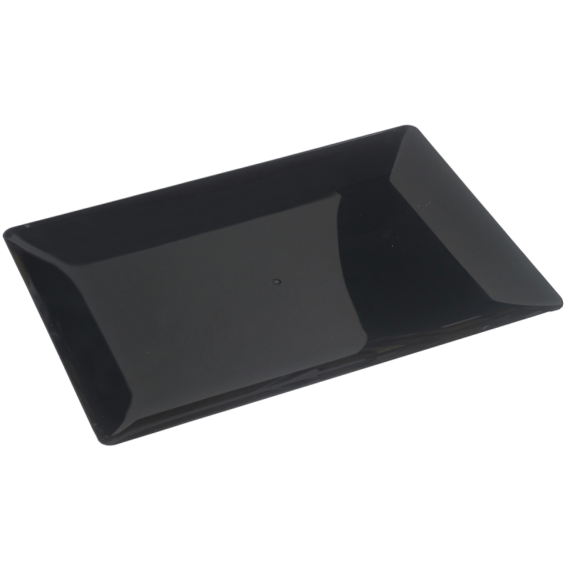 Plateau Fluid' rectangle PS noir 340x240 mm