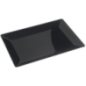 Plateau Fluid' rectangle PS noir 340x240 mm
