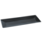 Plateau Fluid' rectangle PS noir 400x150 mm