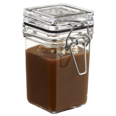 Pot Tradition carré avec couvercle à charnière 110 ml