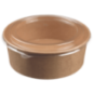 Saladier rond Ecokraft + couvercle 1300 ml