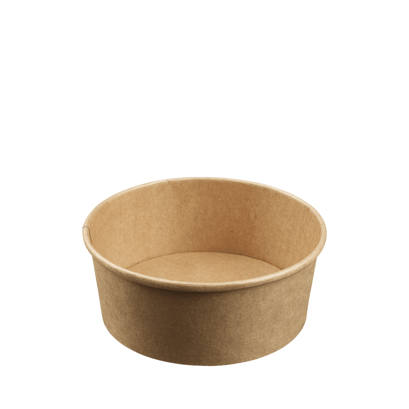 Saladier rond Ecokraft + couvercle 500 ml