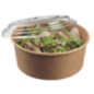 Saladier rond Ecokraft + couvercle 750 ml