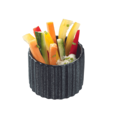 Verrine Pasta Ditalini céramique noire 60 ml