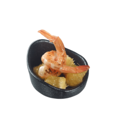 Verrine Pasta Tortellini céramique noire 14 ml