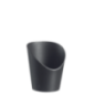 Barquette frites LOOP PP anthracite mat H90 Ø74 mm