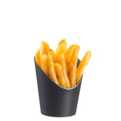 Barquette frites LOOP PP anthracite mat H90 Ø74 mm