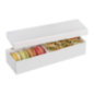 Coffret carton blanc (base + couvercle) 245x80x50 mm