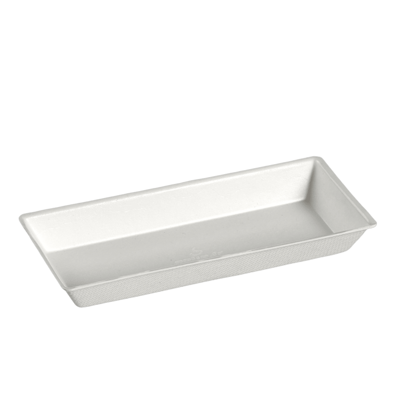 Assiette Quartz pulpe de canne avec lamination 130x60 mm
