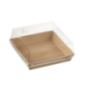 Barquette Quartz carton avec lamination 130x130 mm