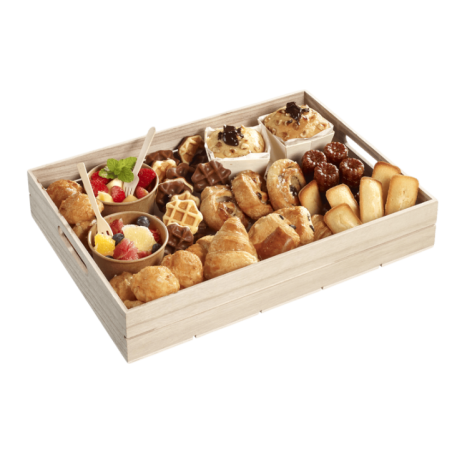 Plateau bois empilable 380x275x67 mm