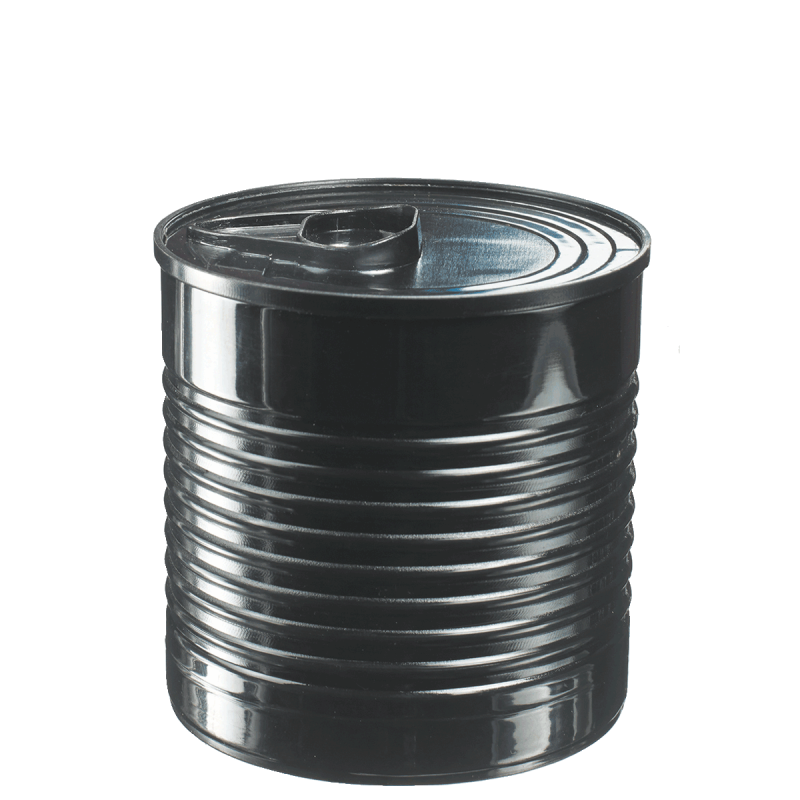 Boite de conserve 60 ml noire PP