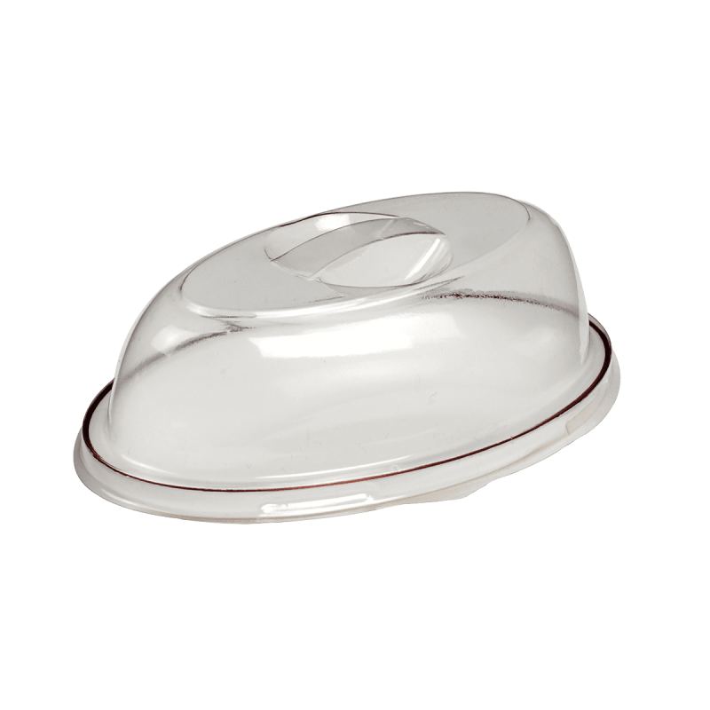 Couvercle transparent pour ravier GALAXIE ovale pulpe de canne