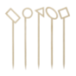 Piques Geometrik en bambou, 5 modèles panachés par 200