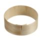 Cercle bois avec encoche + papier cuisson Ø130 H50 mm