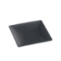 Assiette Fluid' PP noir texturé 110 x110 mm