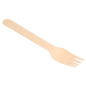 FOURCHETTES 'MAKAN'  15,5 CM NATUREL BOIS (100 UNITÉ)
