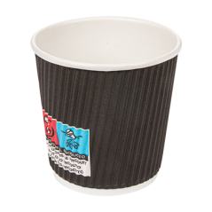 GOBELETS BOISSONS CHAUDES DOUBLE PAROI ONDULÉ