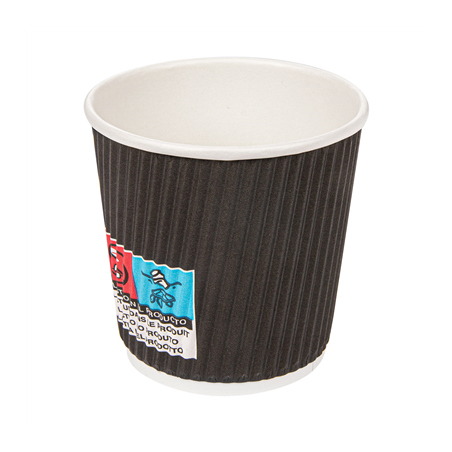 GOBELETS BOISSONS CHAUDES DOUBLE PAROI ONDULÉ