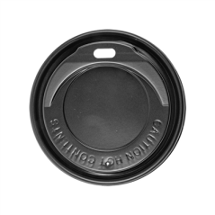 COUVERCLES HAUTS POUR GOBELETS 240 ML   NOIR PS (1000 UNITÉ)