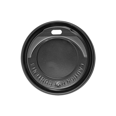 COUVERCLES HAUTS POUR GOBELETS 240 ML   NOIR PS (1000 UNITÉ)