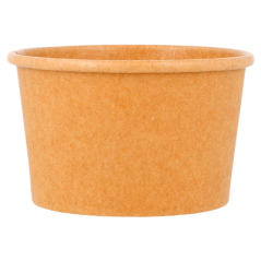 POTS À GLACES 120 ML 210 + 18 PE G/M2 Ø7,7x4,7 CM MARRON CARTON (2000 UNITÉ)