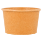 POTS À GLACES 120 ML 210 + 18 PE G/M2 Ø7,7x4,7 CM MARRON CARTON (2000 UNITÉ)
