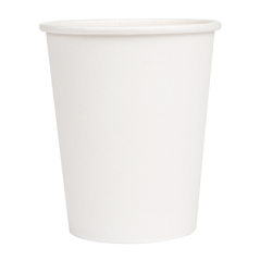 GOBELETS BOISSONS CHAUDES 1 PAROI 240 ML 280 + 18 PE G/M2 Ø8/5,6x9,2 CM BLANC CARTON (1000 UNITÉ)