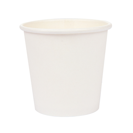 GOBELETS BOISSONS CHAUDES 1 PAROI 'ESPRESSO' 70 ML 230 + 18 PE G/M2 Ø5/3,5x4,9 CM BLANC CARTON (1000 UNITÉ)