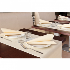 SERVIETTES  55 G/M2 40x40 CM IVOIRE AIRLAID (700 UNITÉ)
