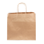 SACS SOS TRAITEUR AVEC ANSES  80 G/M2 26+17x24 CM NATUREL KRAFT (250 UNITÉ)