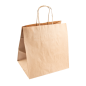 SACS SOS TRAITEUR AVEC ANSES  90 G/M2 26+20x27 CM NATUREL KRAFT (250 UNITÉ)