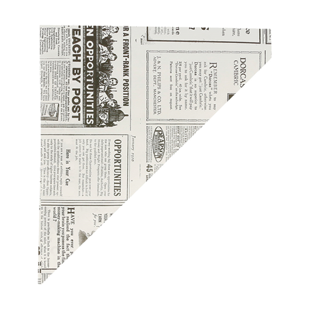 SACHETS EN POINTE 'TIMES' 100 G 70 G/M2 24x17 CM BLANC PARCH.INGRAISSABLE (2000 UNITÉ)