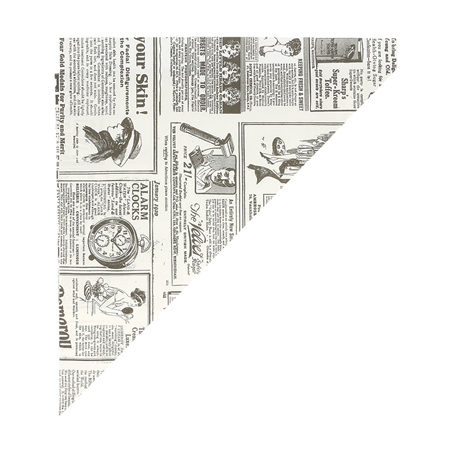 SACHETS EN POINTE 'TIMES' 250 G 70 G/M2 29,5x21 CM BLANC PARCH.INGRAISSABLE (2000 UNITÉ)