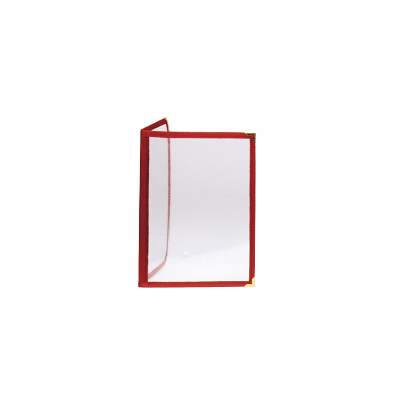 MENU "AMÉRICAIN" DIN-A4 2 CORPS   BORDEAUX PVC (1 UNITÉ)