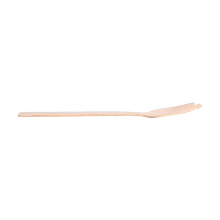FOURCHETTE-CUILLÈRE  10,5 CM NATUREL BOIS (100 UNITÉ)