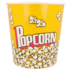 RÉCIPIENTS POUR POP-CORN 3900 ML 260 +20 PE G/M2 Ø 18,5/14,5x19,5 CM CARTON (300 UNITÉ)