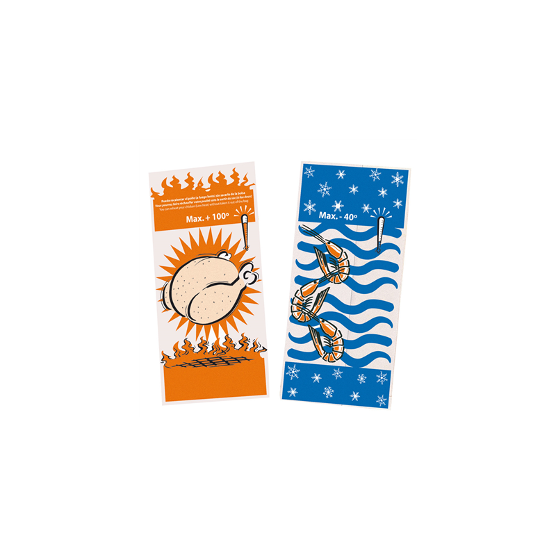 SAC POUR 1 POULET  45 G/M2 + 20µ PP 18+6x35 CM BLANC PAPIER (500 UNITÉ)