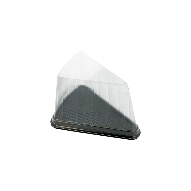 300 U. RÉCIPIENTS TRIANGULAIRES POUR GÂTEAUX  12,4x8,75x8,2CM TRANSPARENT PET (300 UNITÉ)
