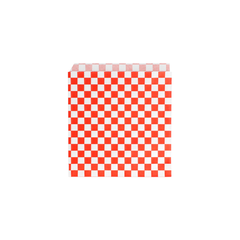 PAPIER INGRAISSABLES OUVERT 2 CÔTÉS FAST FOOD 'FITIPALDI' 32 G/M2 16x16,5 CM ROUGE PARCH.INGRAISSABLE (500 UNITÉ)